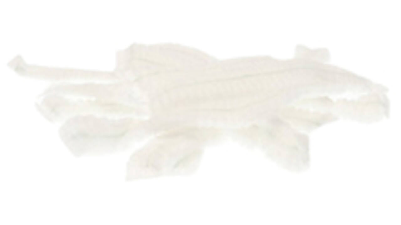 Haarnet CMT clip non-woven L 53cm PP wit