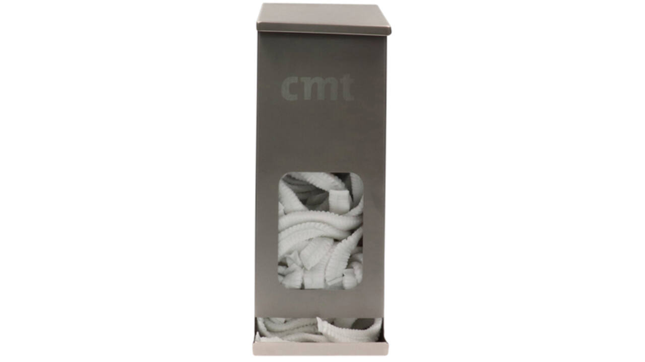 Haarnet CMT clip non-woven L 53cm PP wit