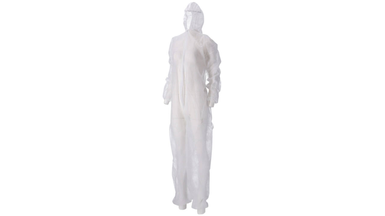 Overall CMT L non-woven ritssluiting PP wit