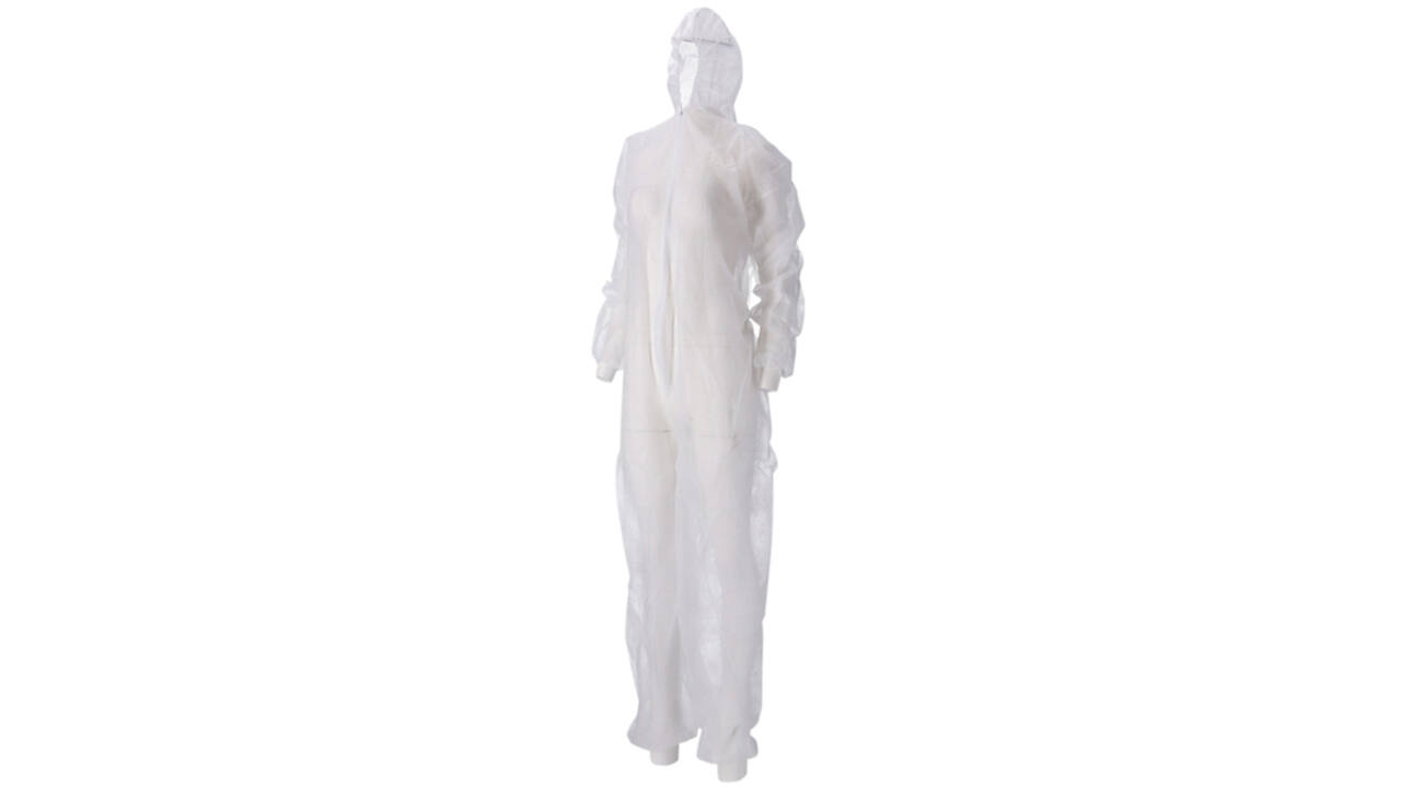 Overall CMT M non-woven ritssluiting PP wit