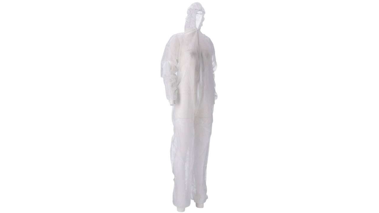 Overall CMT M non-woven ritssluiting PP wit