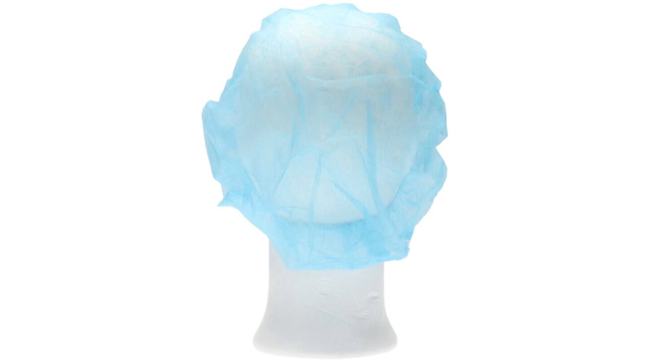 Haarnet CMT bouffant non-woven L 53cm PP blauw
