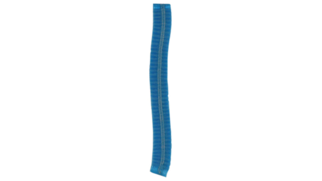 Haarnet CMT clip non-woven L 53cm met detectie strip PP blauw