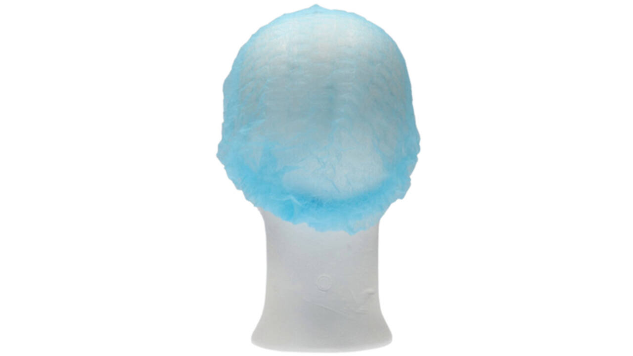 Haarnet CMT clip non-woven L 53cm PP blauw
