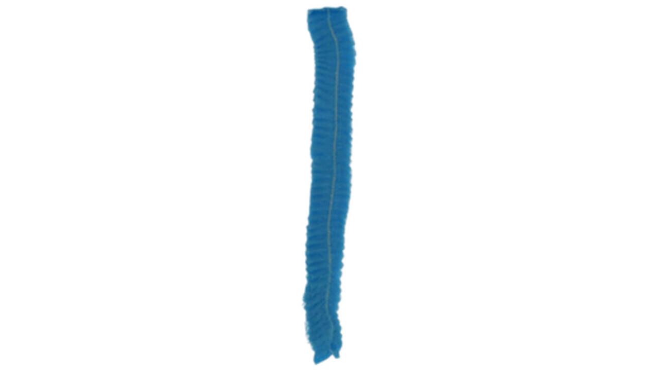 Haarnet CMT clip non-woven L 53cm PP blauw