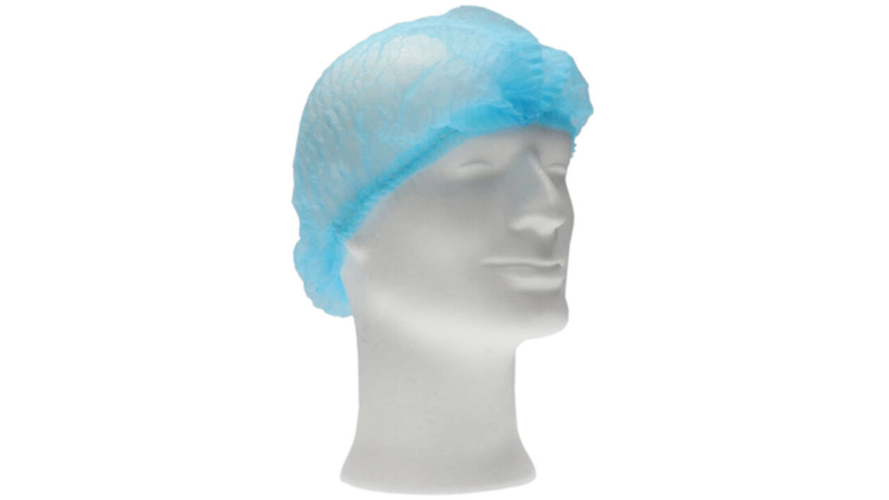 Haarnet CMT clip non-woven M 50cm PP blauw