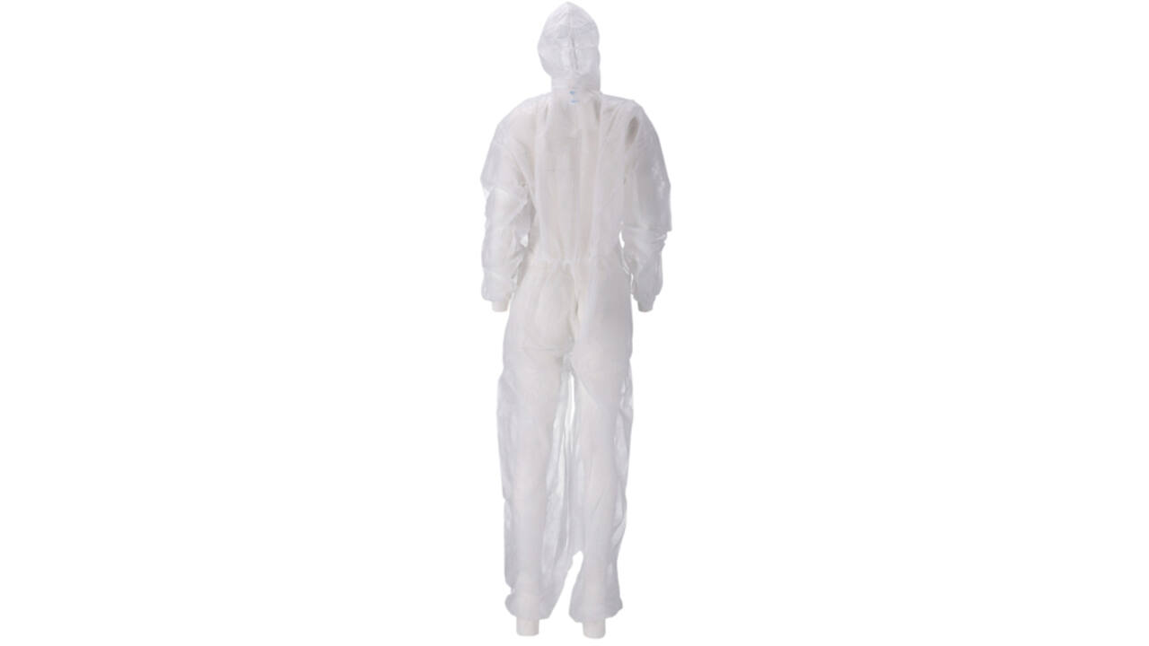 Overall CMT XL non-woven ritssluiting PP wit
