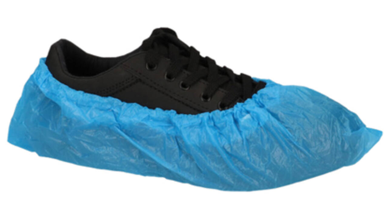 Schoenovertrek CMT 40mu geruwd maat 36-42 CPE blauw