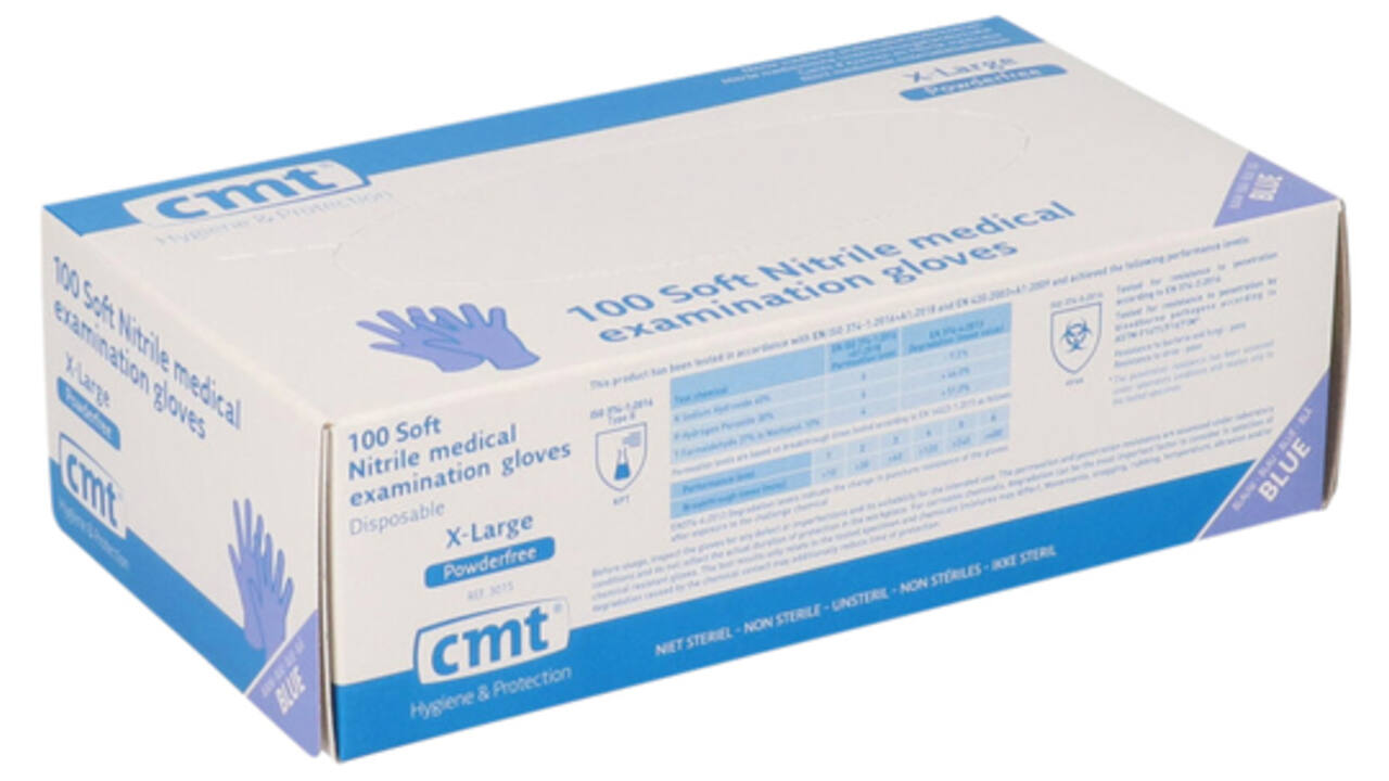 Handschoen CMT XL soft nitril violet