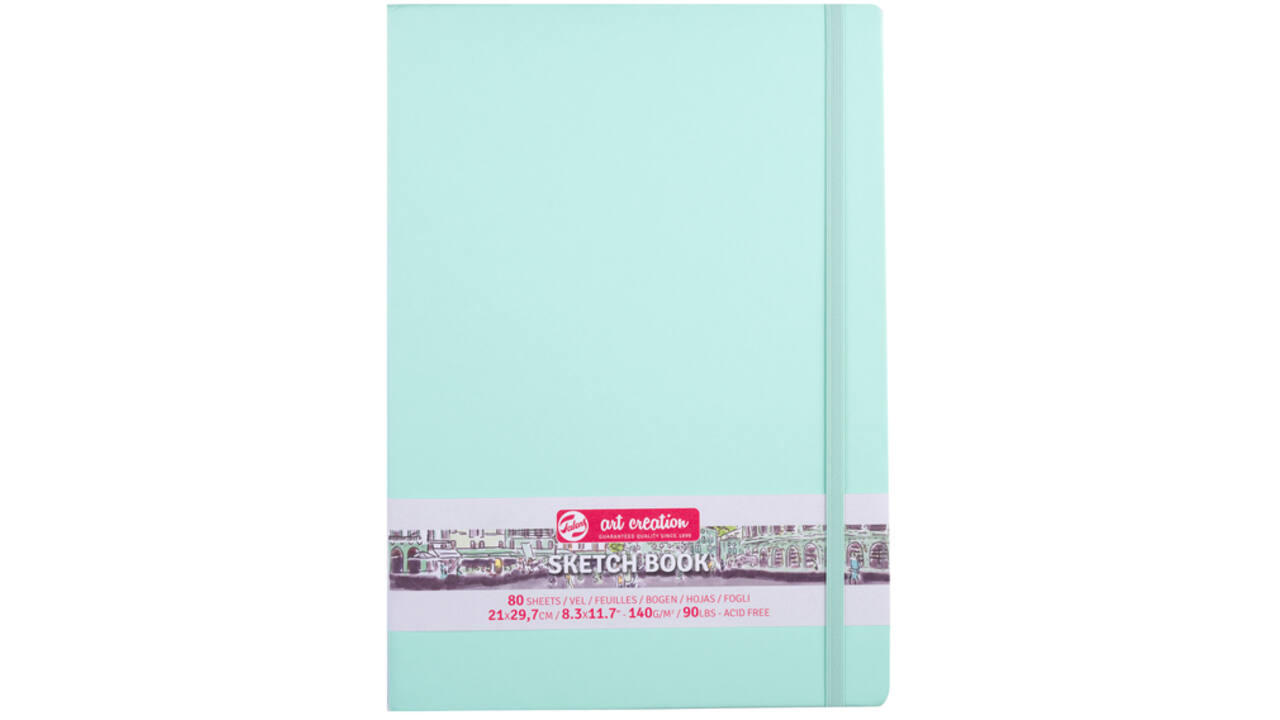 Schetsboek Talens Art Creation frisse munt 21x29,7cm 140gr 80vel