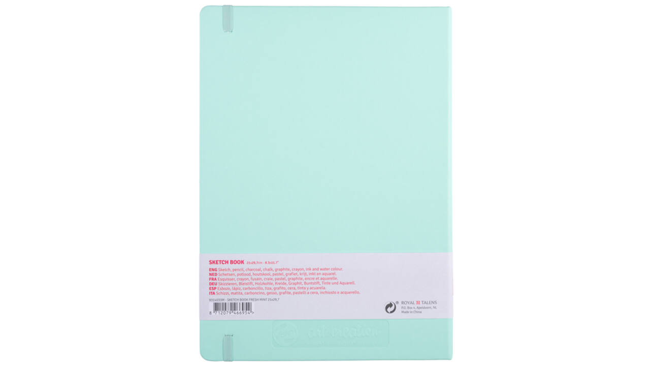 Schetsboek Talens Art Creation frisse munt 21x29,7cm 140gr 80vel