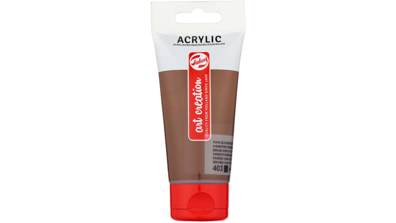 Acrylverf Talens Art Creation 403 van dijckbruin tube à 75ml