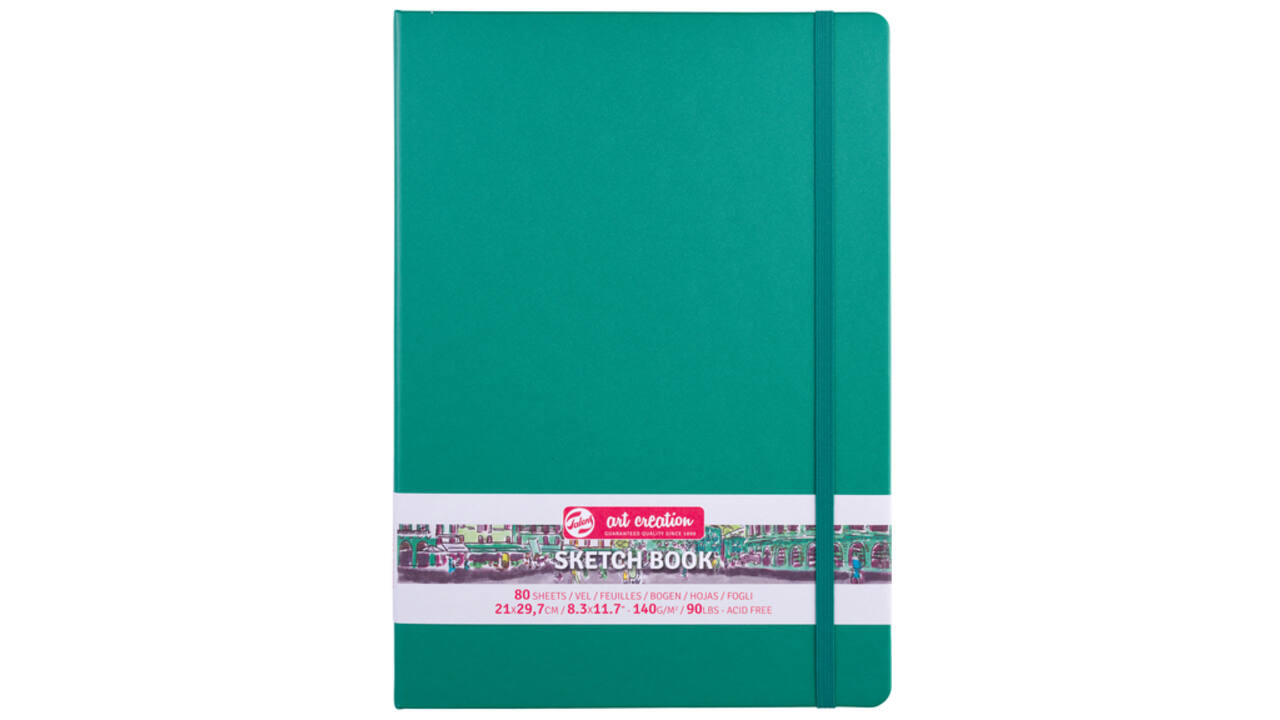 Schetsboek Talens Art Creation woudgroen 21x29,7cm 140gr 80vel