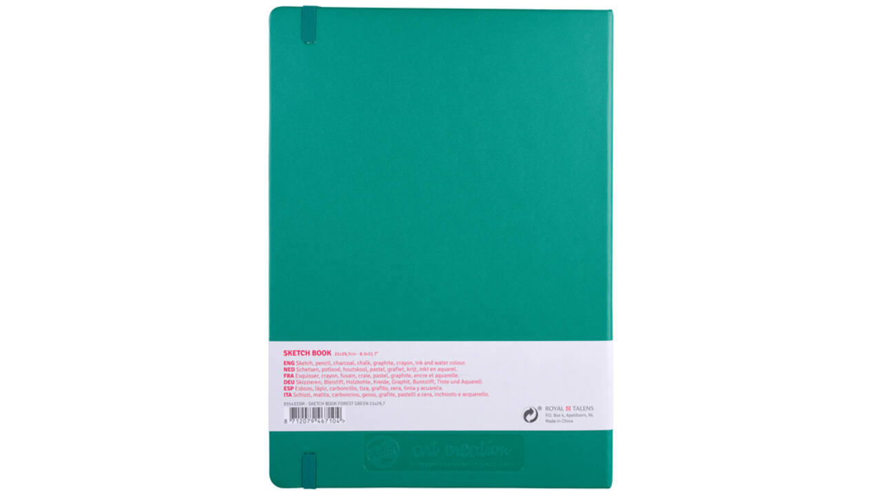 Schetsboek Talens Art Creation woudgroen 21x29,7cm 140gr 80vel