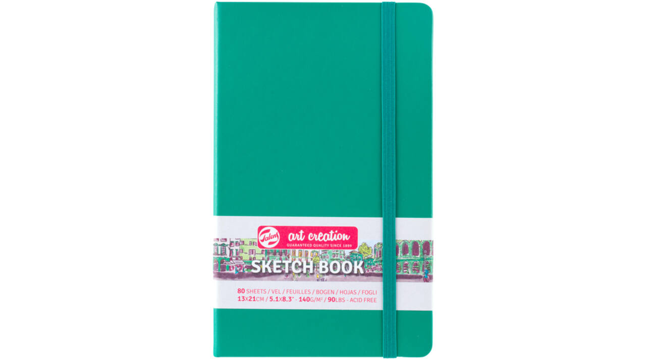 Schetsboek Talens Art Creation woudgroen 13x21cm 140gr 80vel