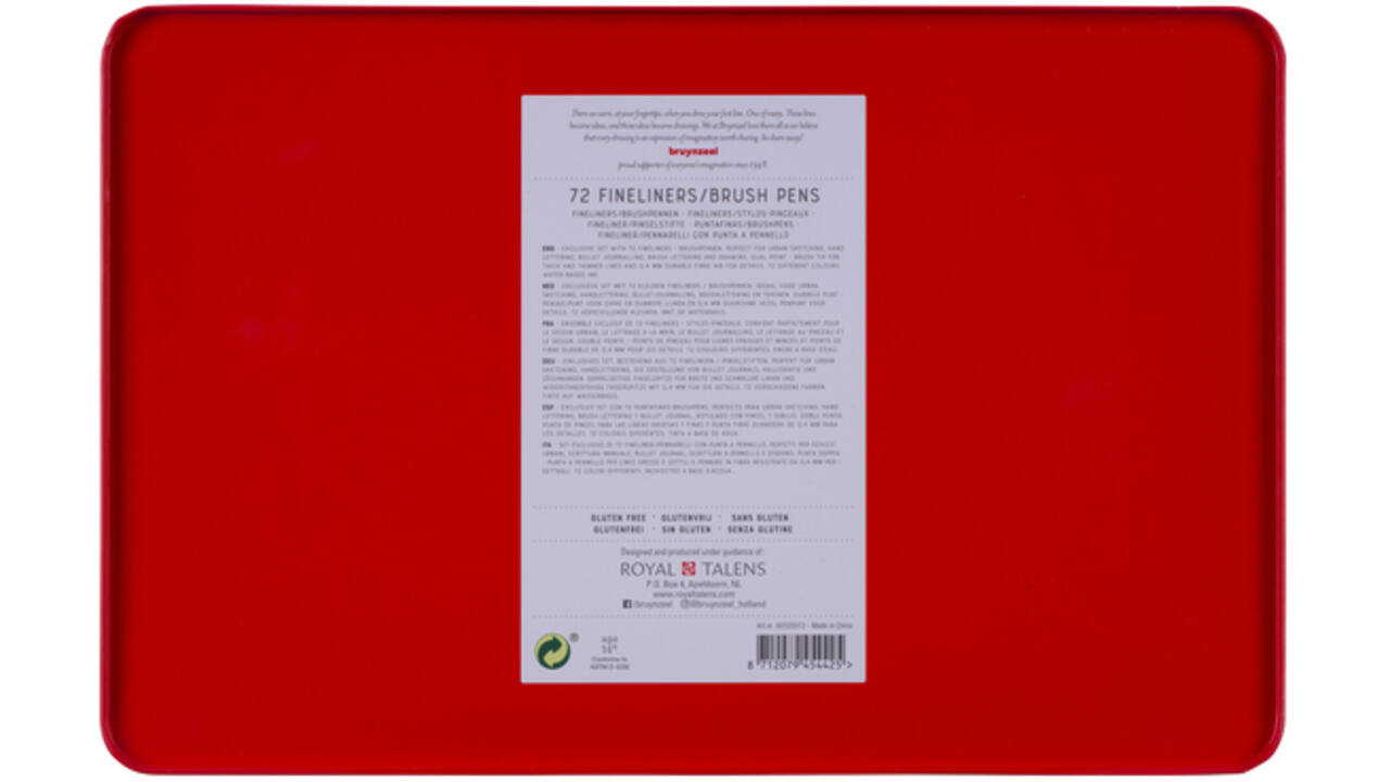 Fineliner Bruynzeel set á 72 kleuren assorti
