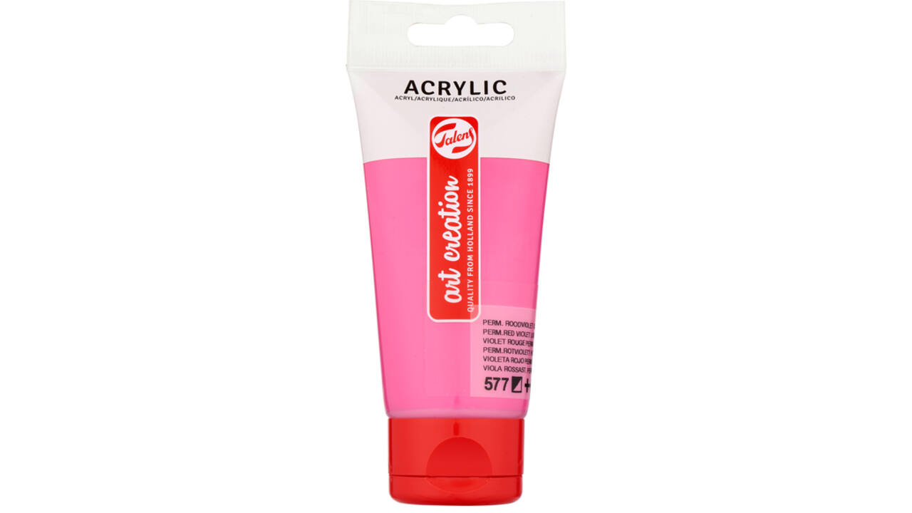 Acrylverf Talens Art Creation 577 permanentroodviolet licht tube à 75ml