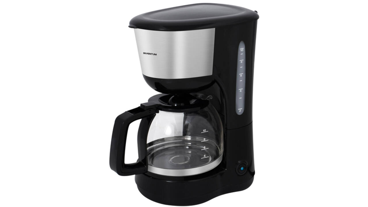 Koffiezetapparaat Inventum 1.25liter zwart met rvs