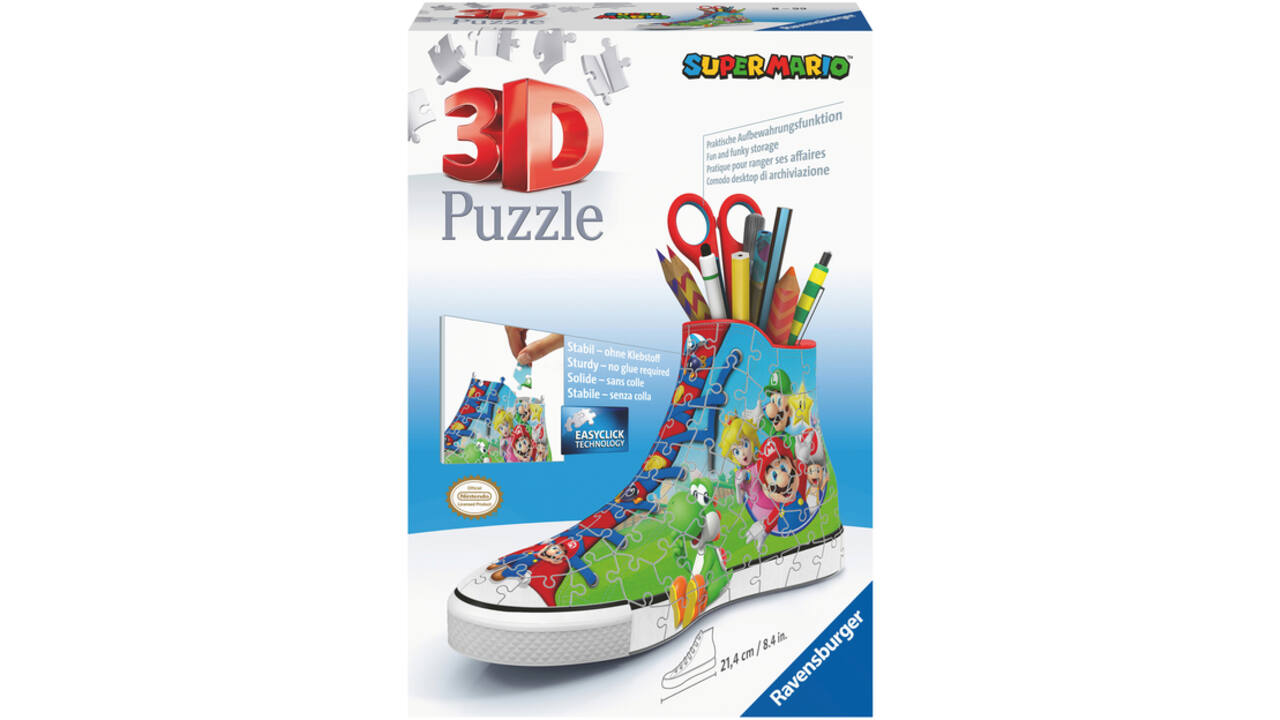 3D puzzel Ravensburger Sneaker Mario 54 stuks