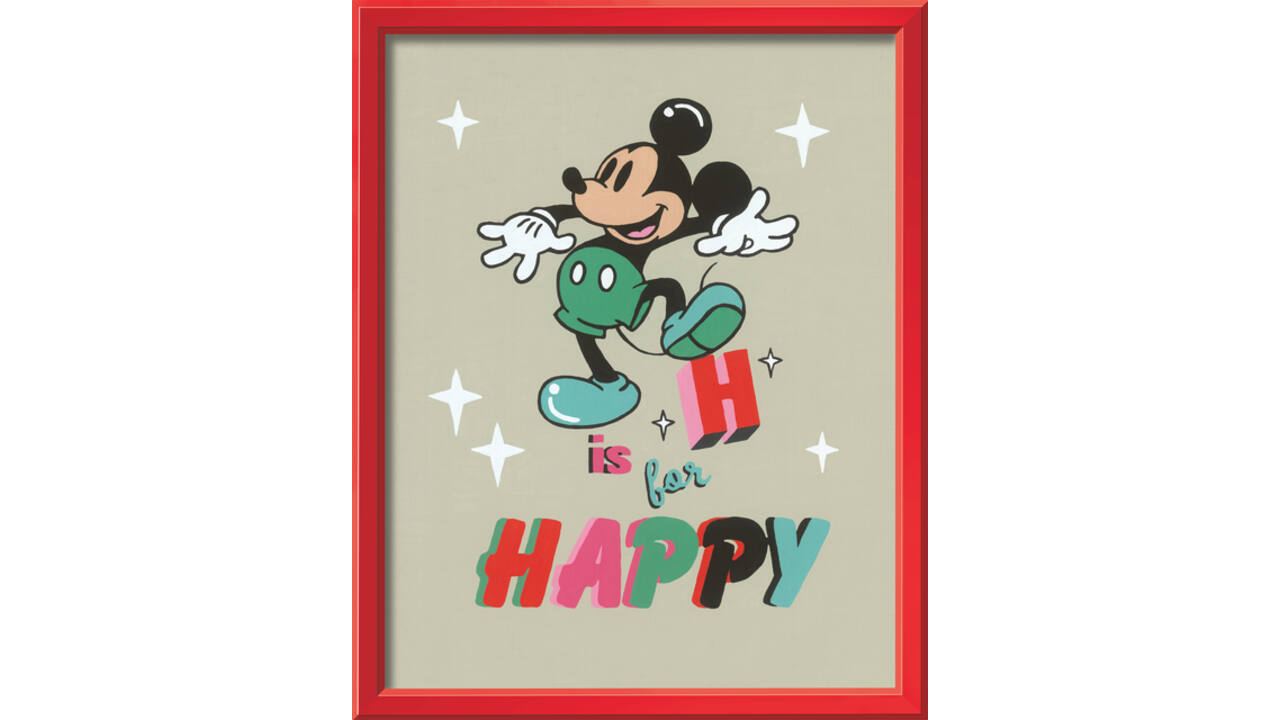 Schilderen op nummers CreArt H is voor Happy