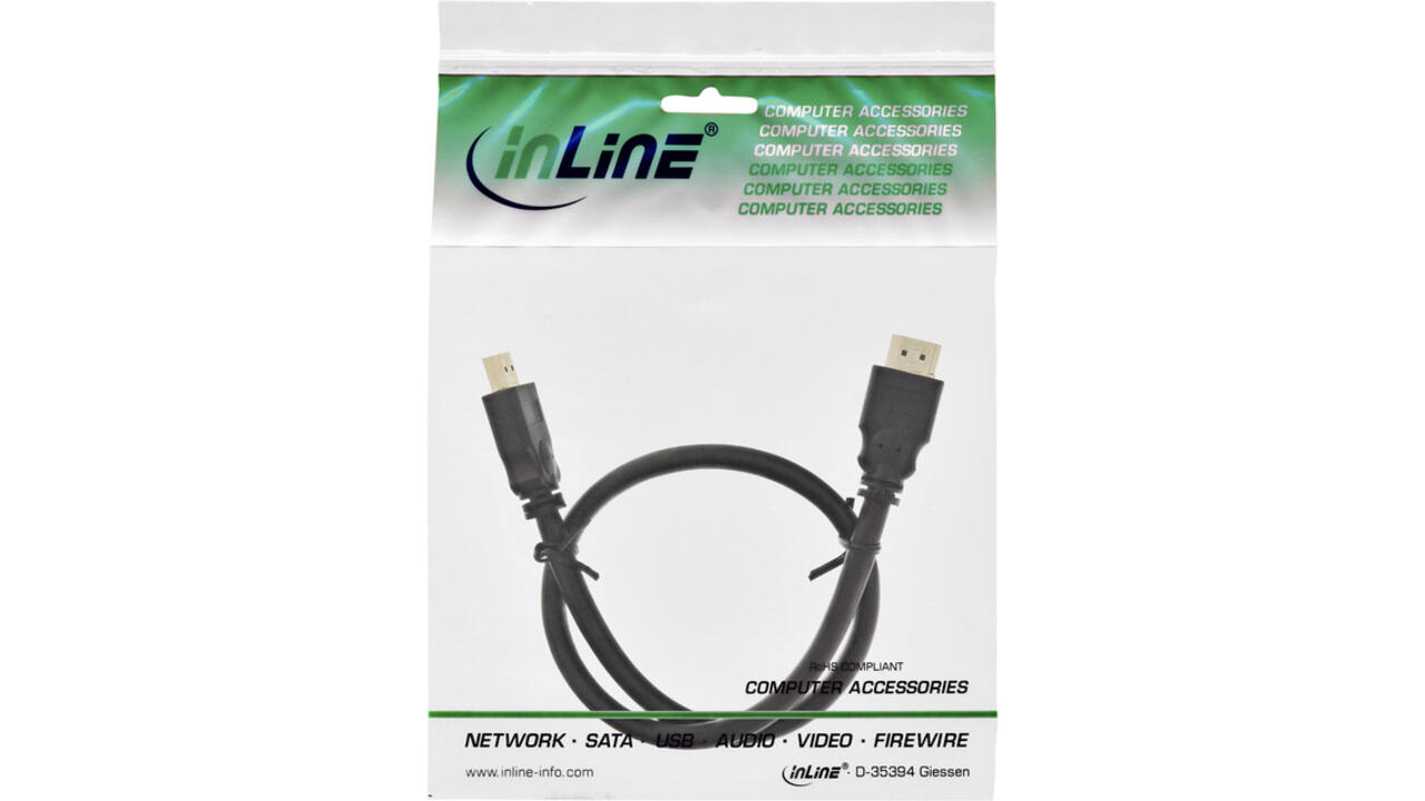Kabel InLine HDMI HD M 5 meter zwart