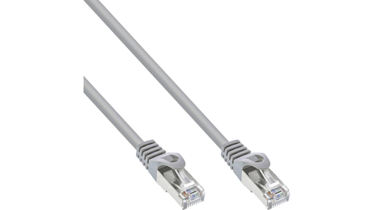 Kabel InLine Cat5e U UTP 20 meter grijs