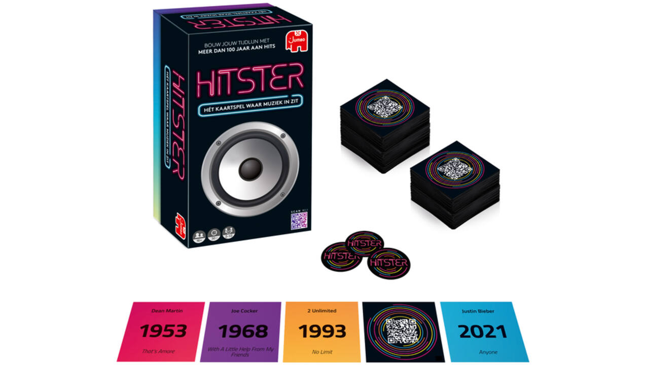 Kaartspel Hitster 16+ waar muziek in zit