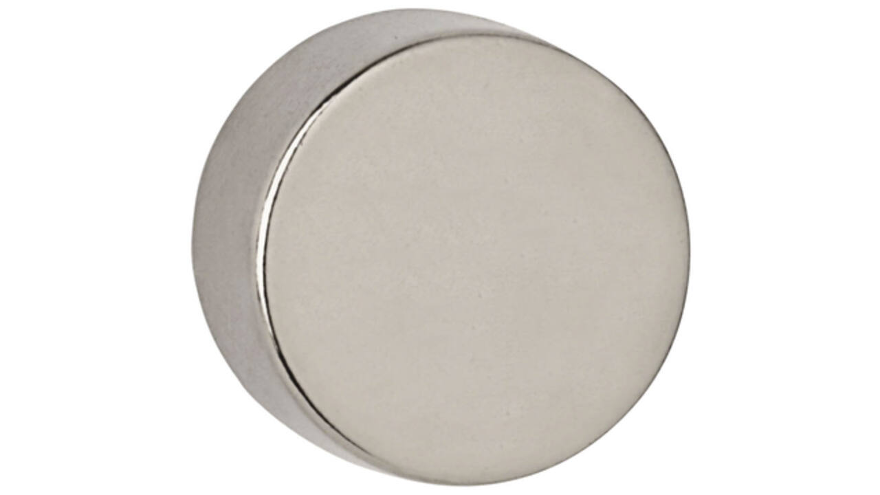 Magneet MAUL Neodymium rond 15x10mm 8kg 4stuks