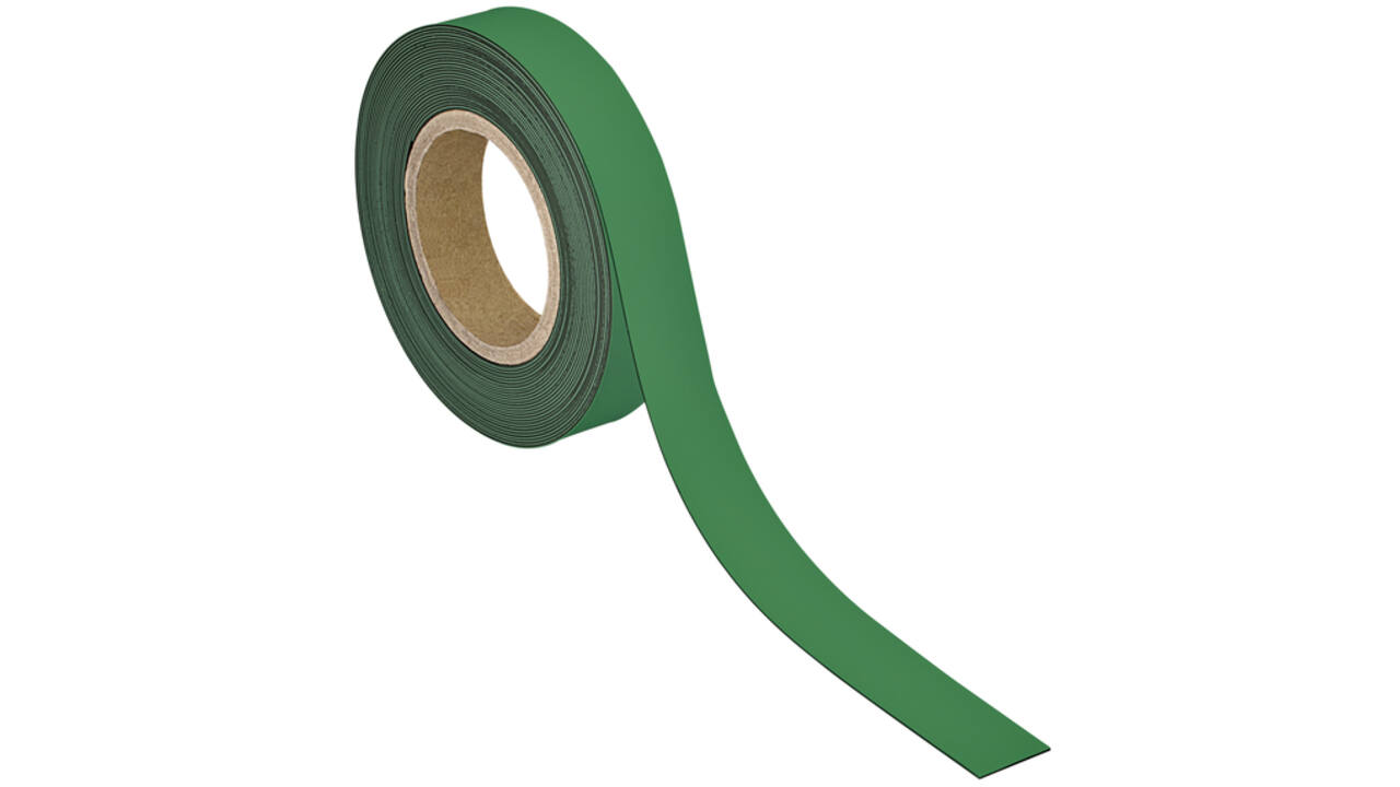 Magneetband MAUL beschrijf- wisbaar 10mx30mmx1mm groen