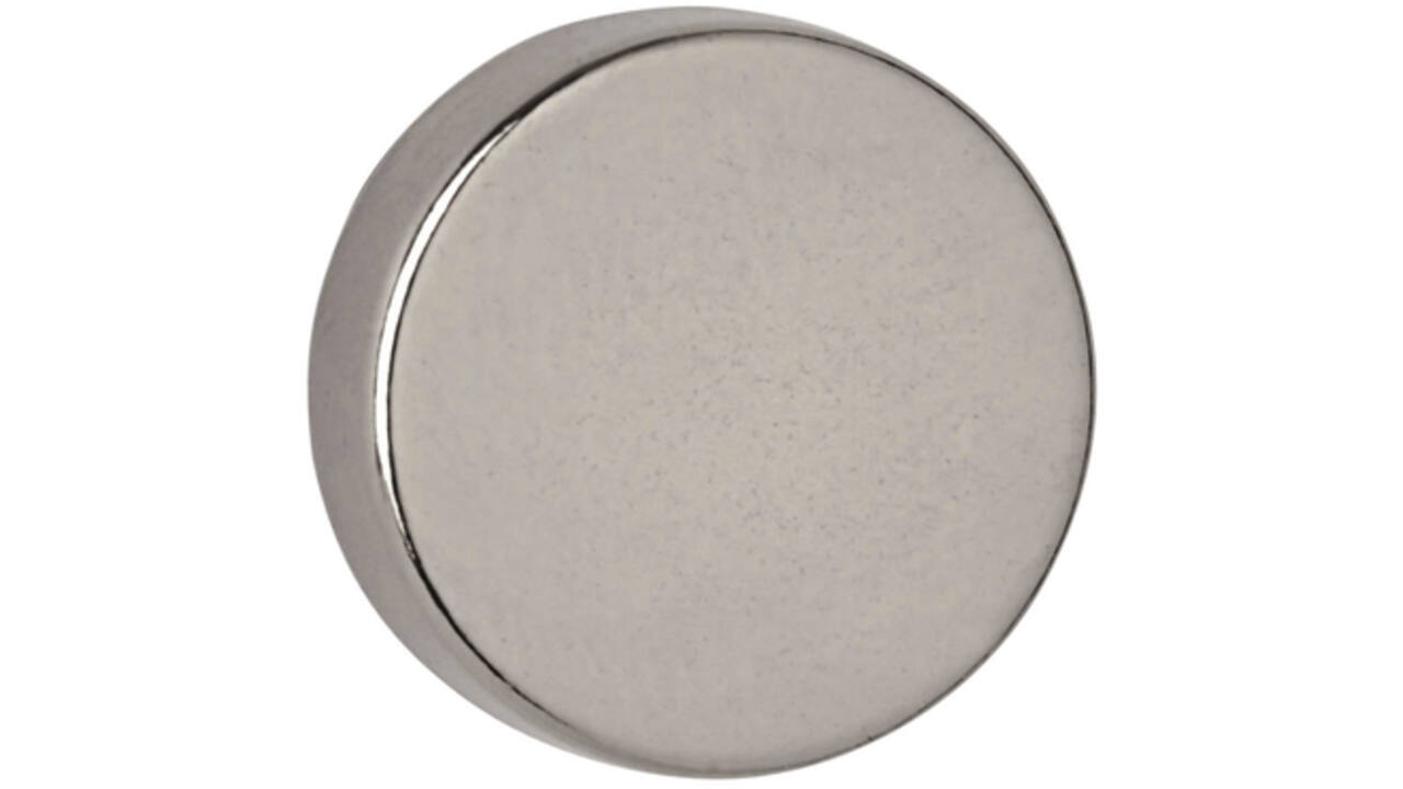 Magneet MAUL Neodymium rond 15x5mm 4.5kg 10stuks