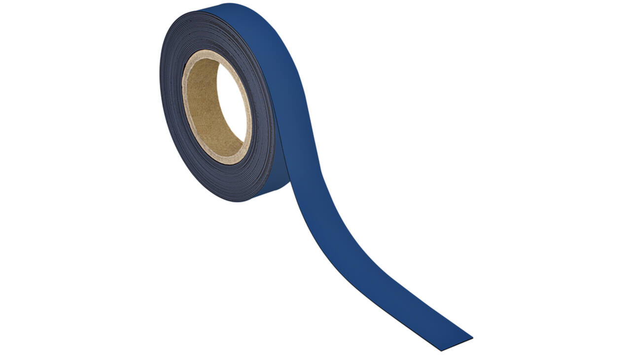 Magneetband MAUL beschrijf- wisbaar 10mx30mmx1mm blauw