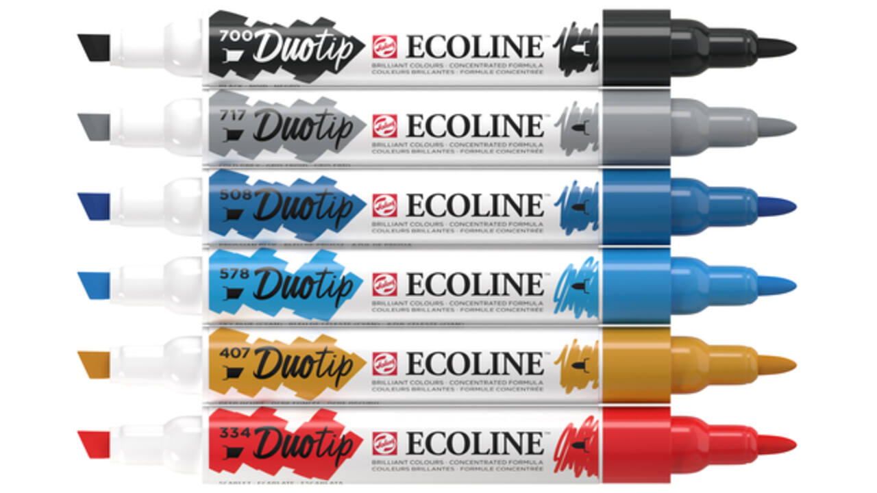 Duotip marker Ecoline urban landscape set 6 kleuren