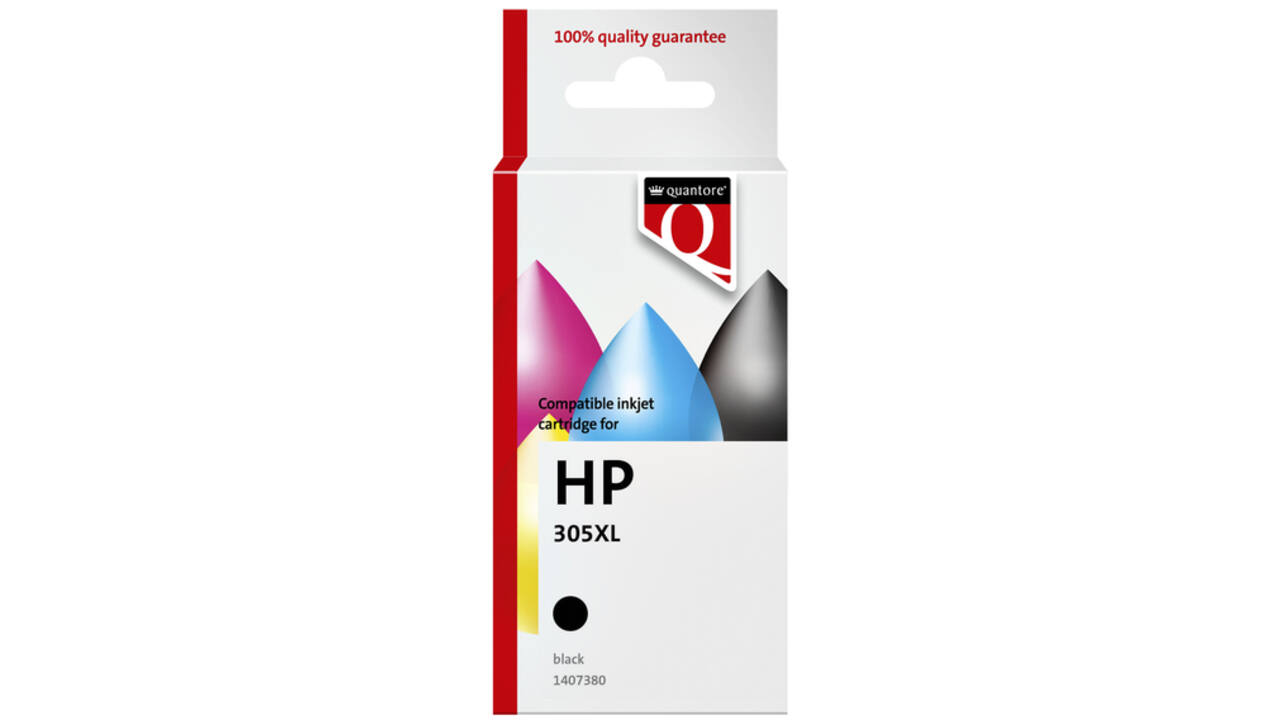 Inktcartridge Quantore alternatief tbv HP 305XL zwart