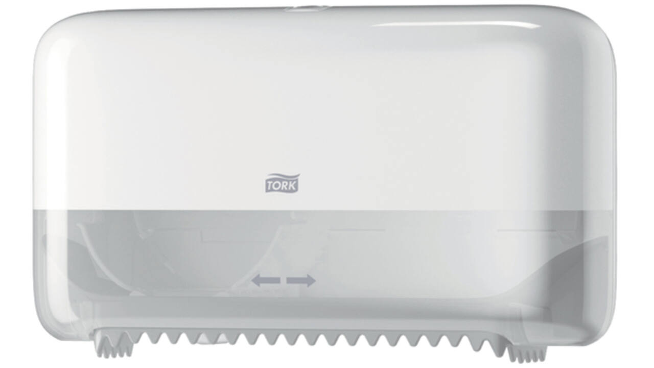 Dispenser Tork T7 voor hulsloos toiletpapier wit 558040