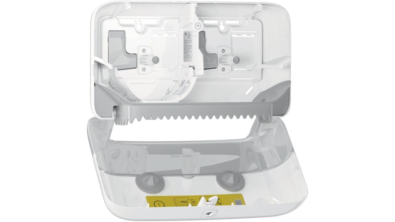 Dispenser Tork T7 voor hulsloos toiletpapier wit 558040