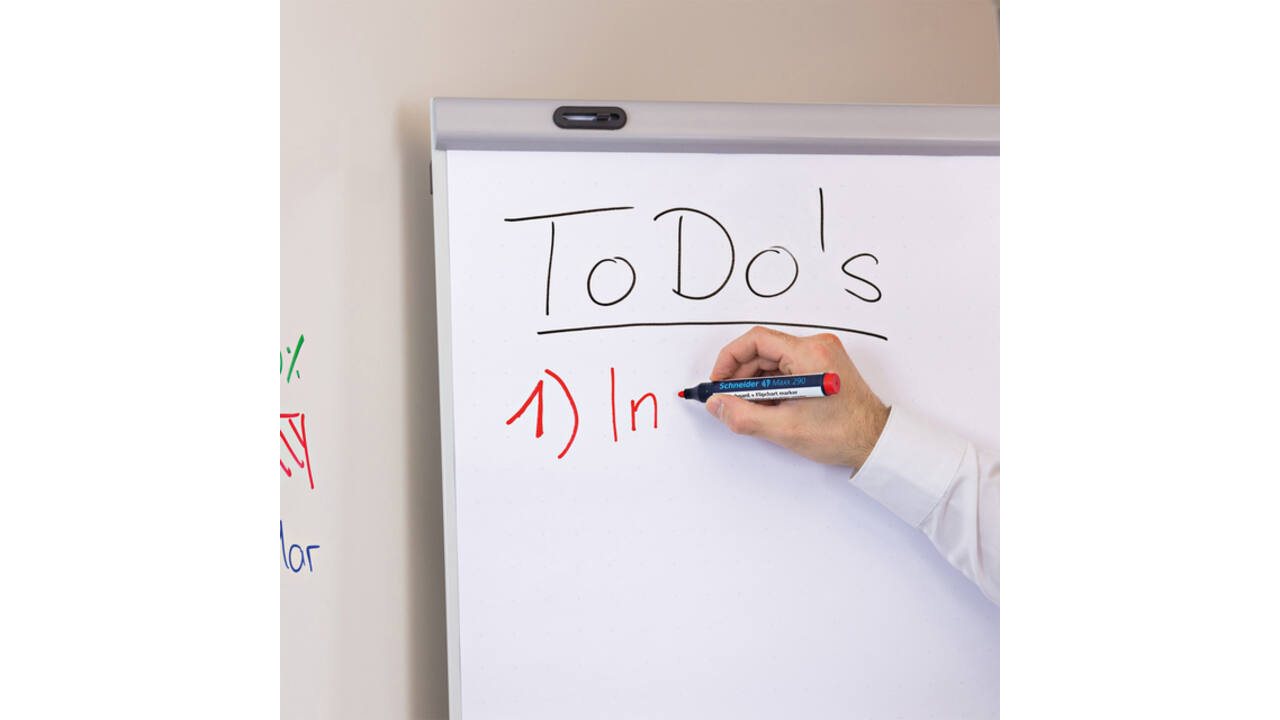 Viltstift Schneider Maxx 290 whiteboard rond 2-3mm assorti doos à 3+1 gratis