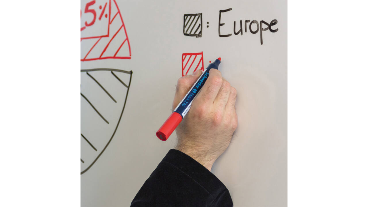 Viltstift Schneider Maxx 290 whiteboard rond 2-3mm assorti doos à 5+1 gratis