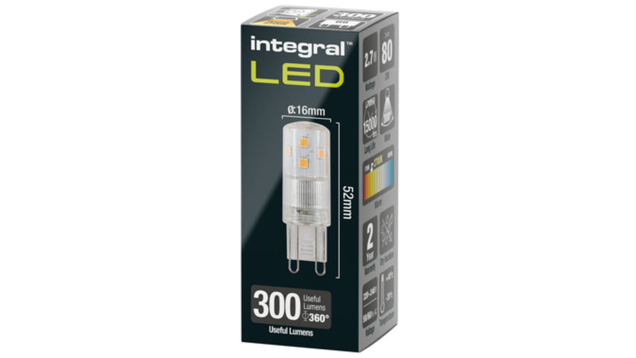 Ledlamp Integral G9 2700K warm wit 2.7W 300lumen