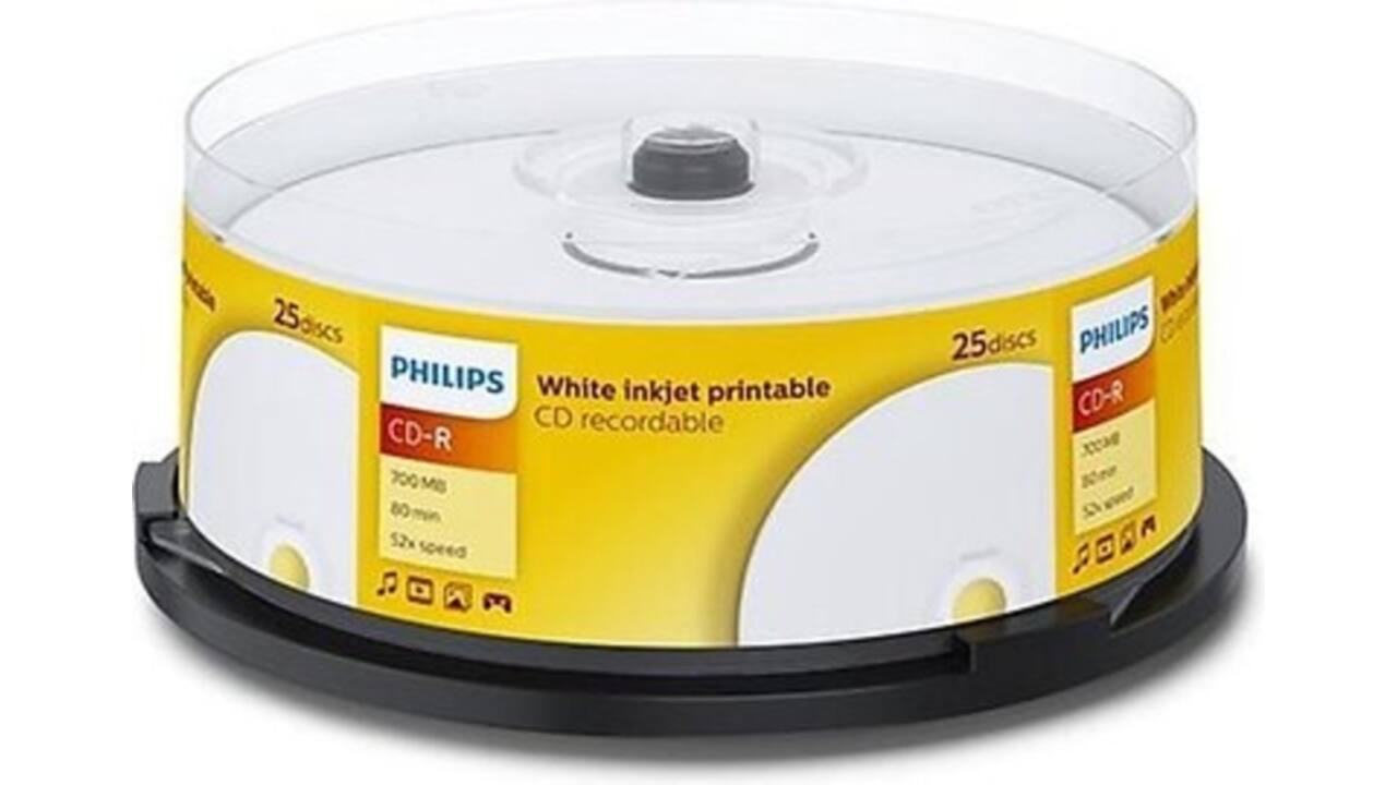 CD-R Philips 80Min 700MB 52x IW SP (25)