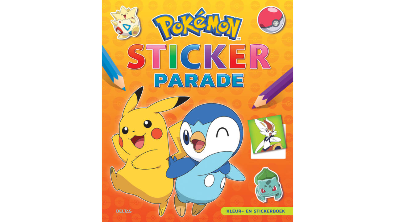 Kleur-en stickerboek Deltas Pokémon Sticker Parade