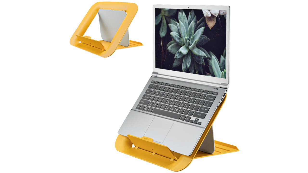 Laptopstandaard Leitz Ergo Cosy geel