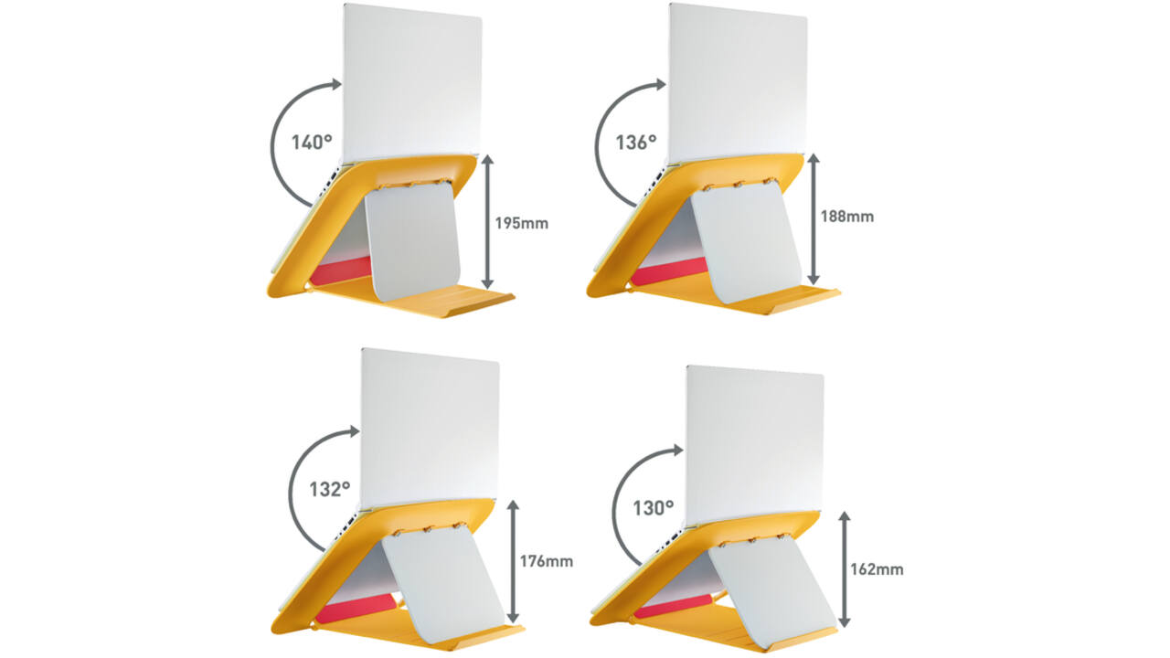 Laptopstandaard Leitz Ergo Cosy geel