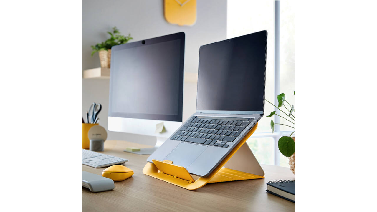 Laptopstandaard Leitz Ergo Cosy geel
