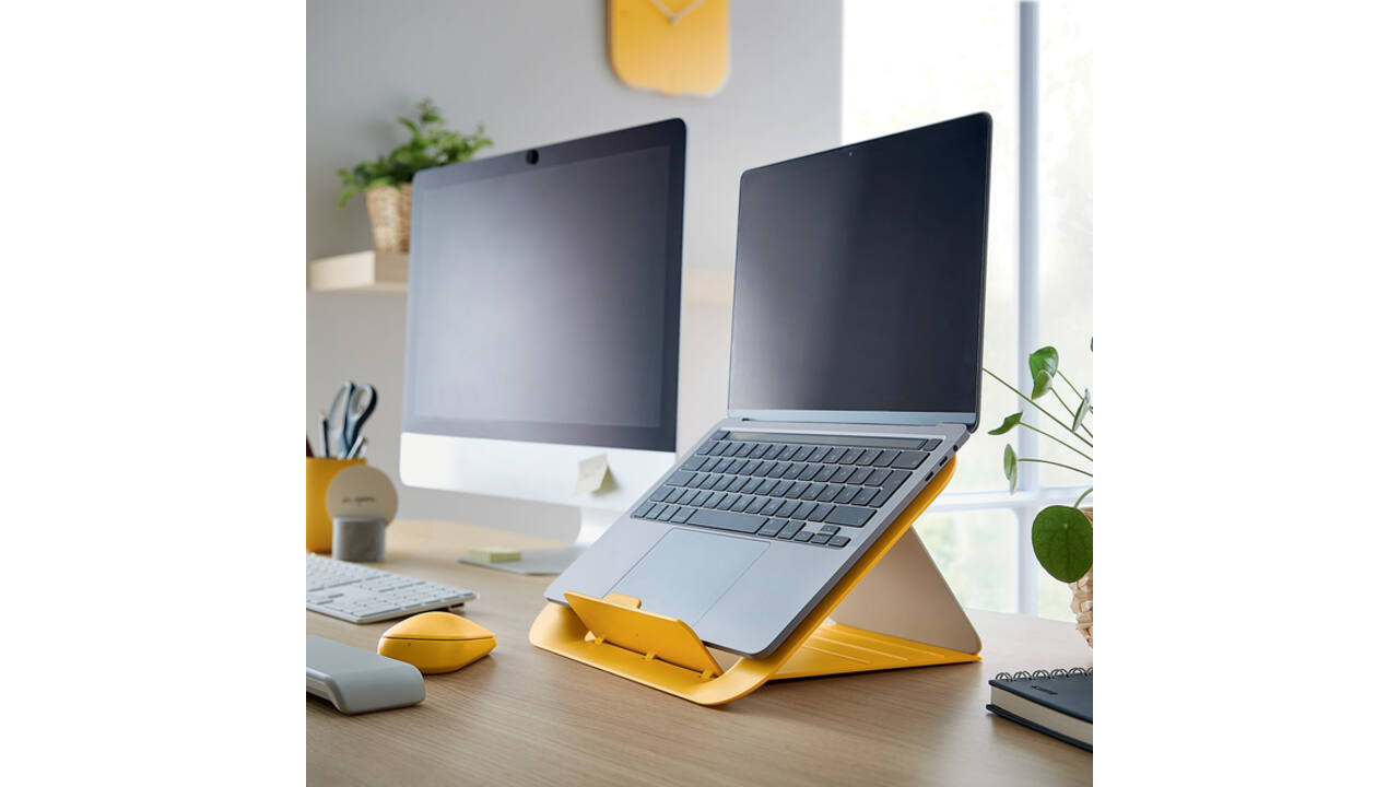 Laptopstandaard Leitz Ergo Cosy geel