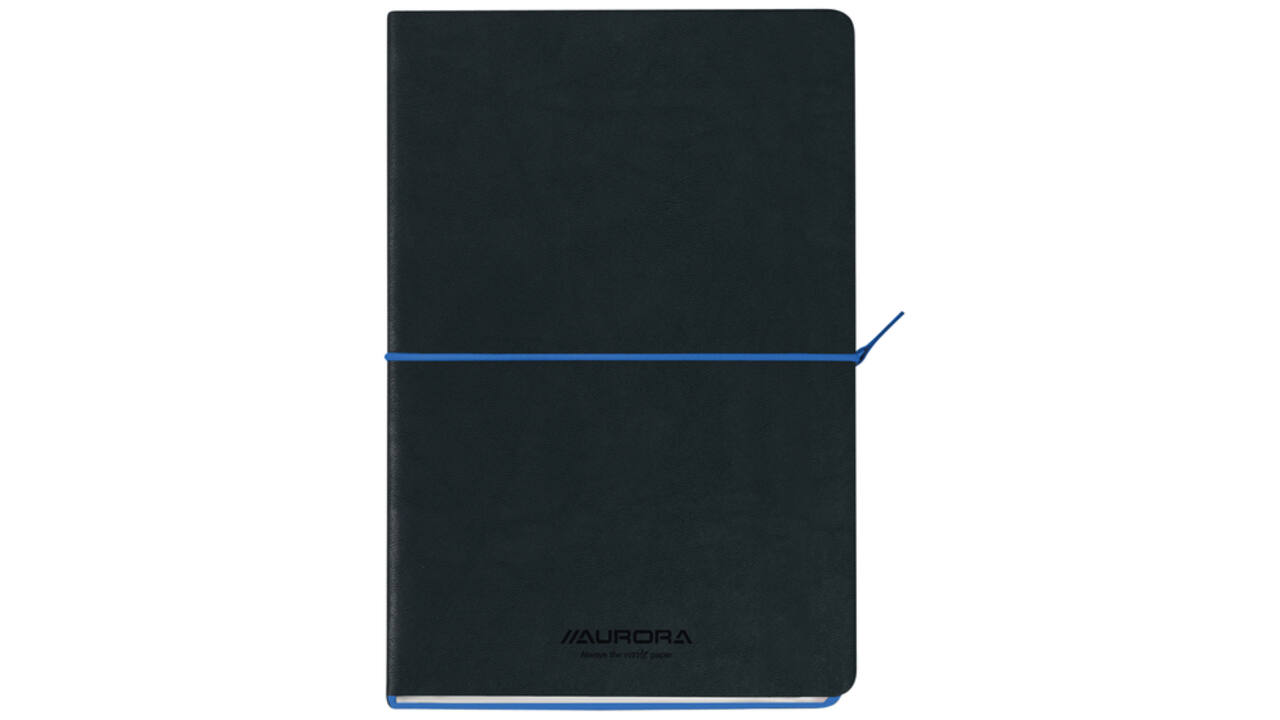 Notitieboek Aurora Tesoro A5 192blz lijn 80gr blauw