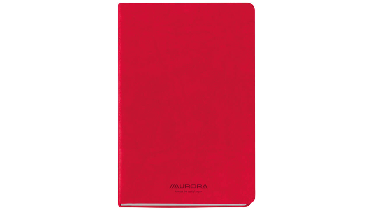 Notitieboek Aurora Capri A5 192blz lijn 80gr rood