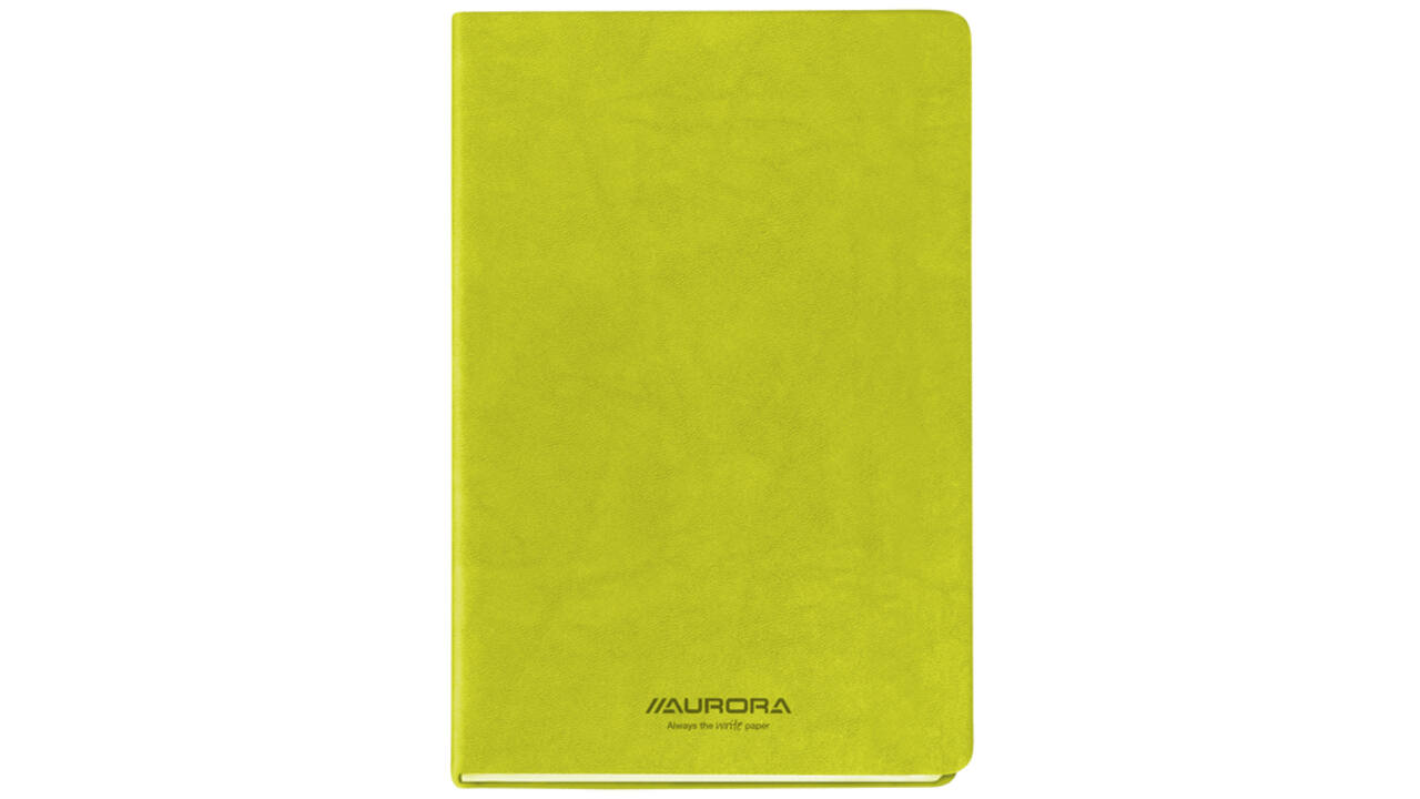 Notitieboek Aurora Capri A5 192blz lijn 80gr groen