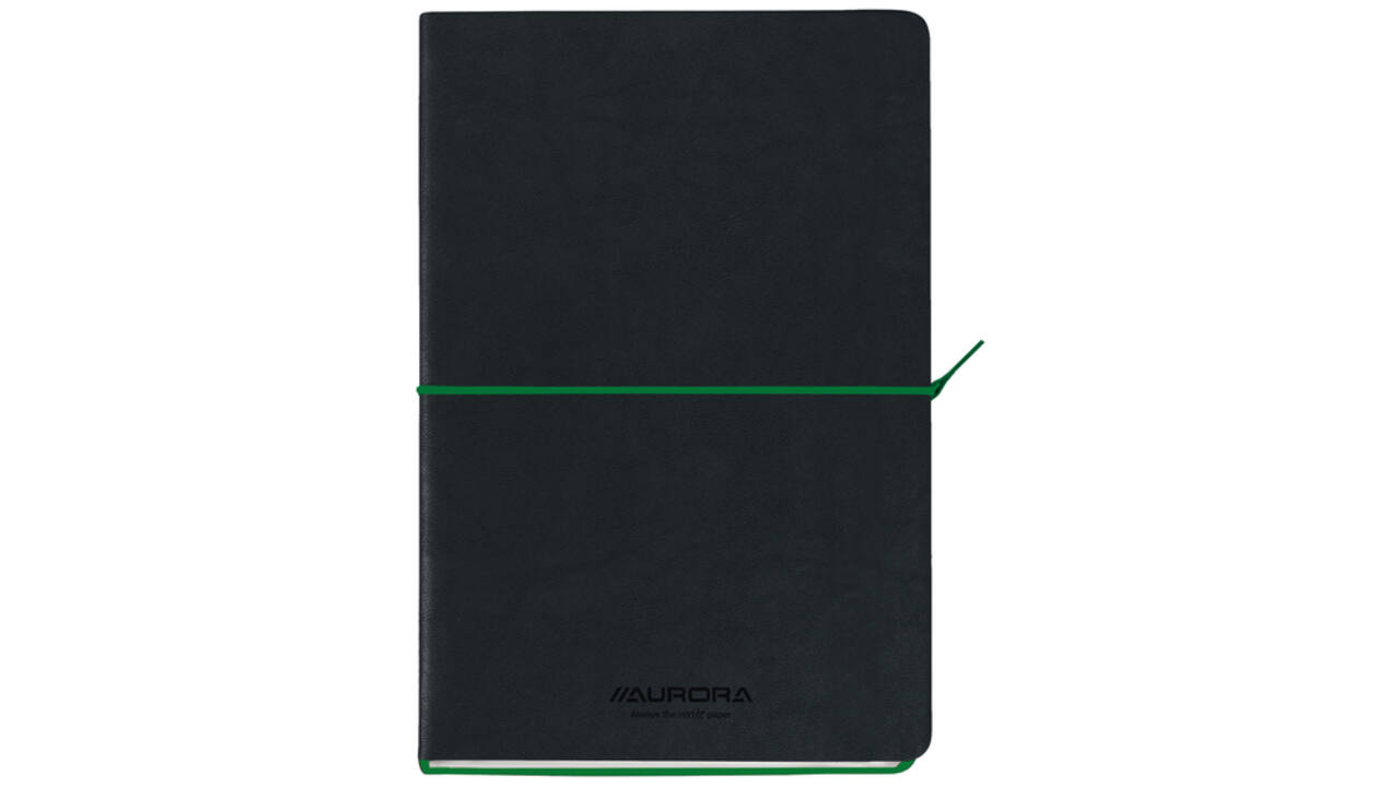 Notitieboek Aurora Tesoro A5 192blz lijn 80gr groen