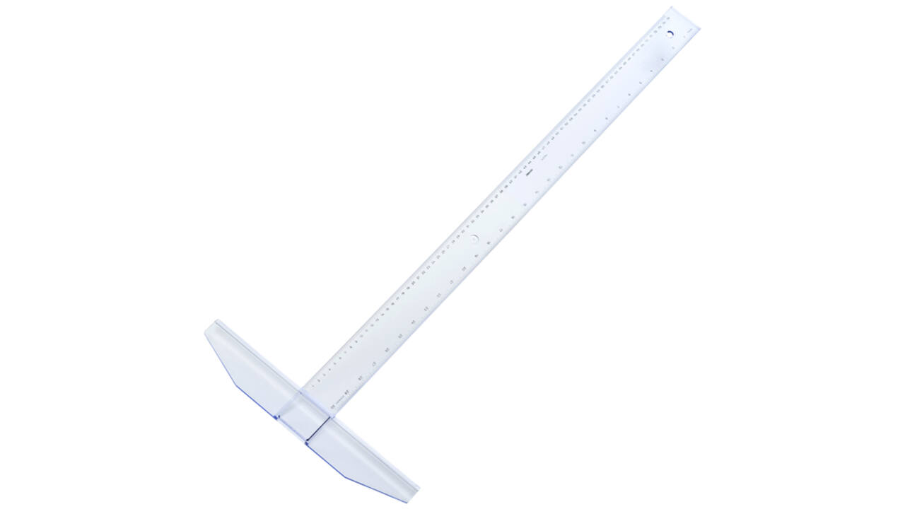 Tekenhaak Aristo GeoCollege 75cm transparant