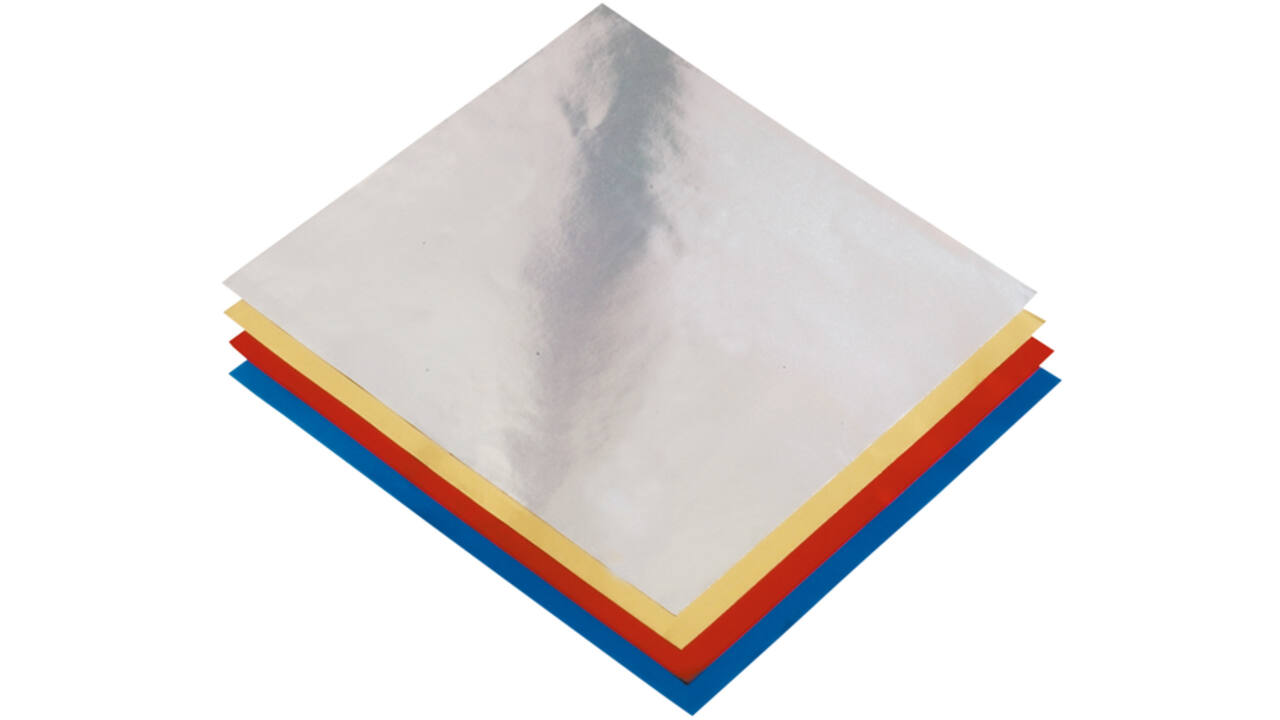 Vouwblaadjes Folia 15x15cm 50 vel alufolie assorti kleuren
